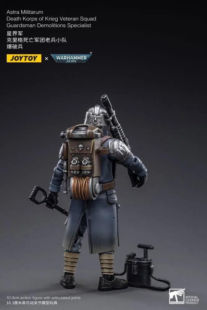 Warhammer 40k Action Figure 1/18 Death Korps of Krieg Veteran Squad Guardsman Demolitions Specialist 10 cm